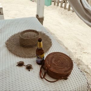 Boater Straw Hat from Ms Lola